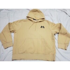 Nike SB 2002 Skateboarding Pullover Yellow Hoodie Mens Size Large *stains*